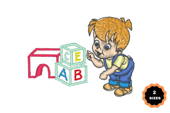 Boy Plays with Letters Embroidery Review