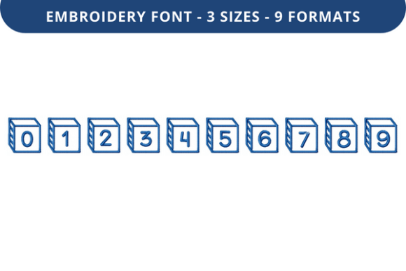 Corner Block Font 0 to 9 Review for Business Merch
