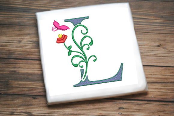Floral Letter L with Butterfly Review