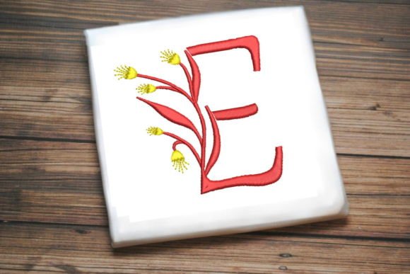 Floral Monogram Letter E Review for Craft Fairs