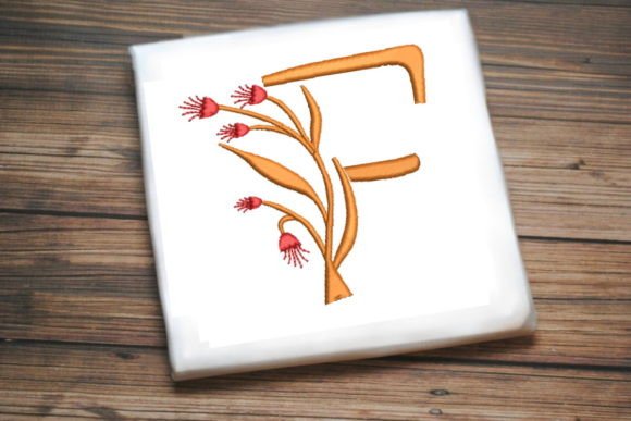 Floral Monogram Letter F Review