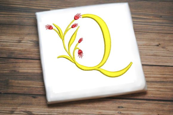 Floral Monogram Letter Q Review for Craft Fairs