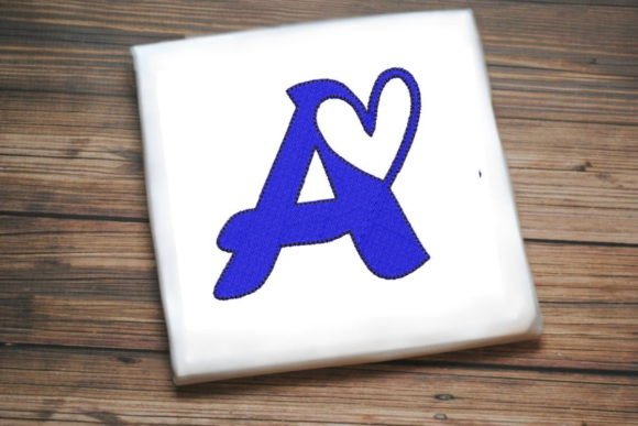 Letter a with Beautiful Heart Review for Craft Fairs