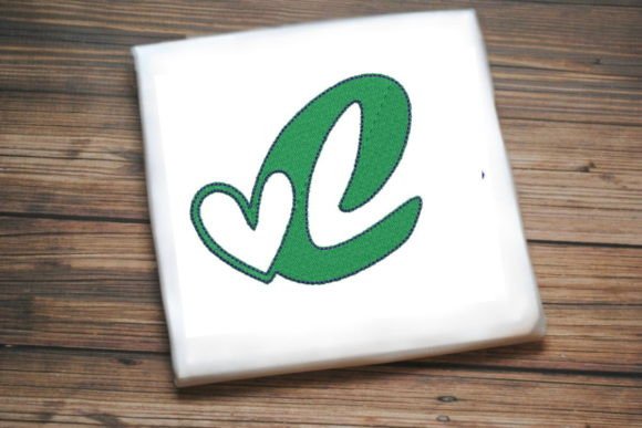 Letter C with Beautiful Heart Review