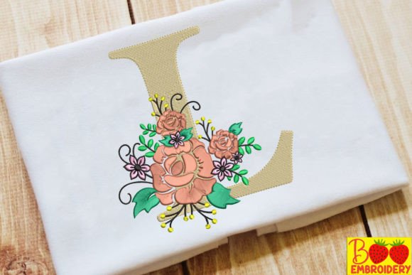 Letter L and Flower Embroidery Review