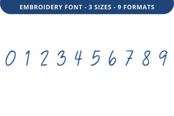 Melinoe Font 0 to 9 Review for Embroidery Sellers