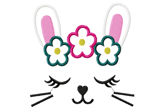 Rabbit Face Roses Embroidery Review