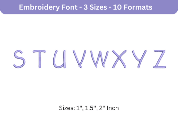 Second Grader Font Uppercase S to Z Review