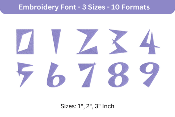 Space Patrol Font 0 to 9: A Review for Personalized Embroidery Gifts